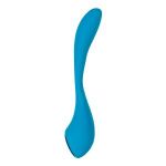 Синий гибкий вибратор Satisfyer G-Spot Flex 5+ - 19,6 см.