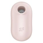 Бежевый вакуумный вибростимулятор клитора Satisfyer Pro To Go 2