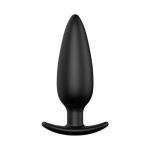 Черная анальная пробка №07 Self Penetrating Butt Plug - 12 см.