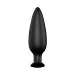 Черная анальная пробка №07 Self Penetrating Butt Plug - 12 см.