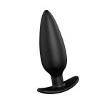 Черная анальная пробка №07 Self Penetrating Butt Plug - 12 см.