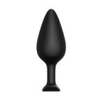 Черная анальная пробка Butt plug №04 - 10 см.
