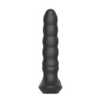Черный перезаряжаемый мультискоростной вибратор №02 Undulating vibrator - 19 см.