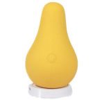 Желтый перезаряжаемый вибратор Juicy Pear - 8,2 см.