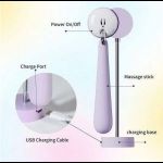 Сиреневый клиторальный стимулятор Moonflow