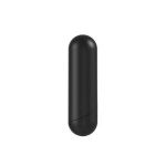 Черная перезаряжаемая анальная пробка №08 Cone-shaped butt plug - 13,5 см.