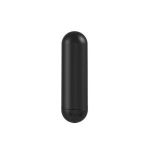 Черная перезаряжаемая анальная пробка №08 Cone-shaped butt plug - 13,5 см.