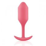 Розовая пробка для ношения B-vibe Snug Plug 2 - 11,4 см.