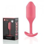 Розовая пробка для ношения B-vibe Snug Plug 2 - 11,4 см.