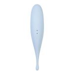 Голубой вакуум-волновой стимулятор клитора Satisfyer Twirling Pro