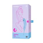 Голубой вакуум-волновой стимулятор клитора Satisfyer Twirling Pro