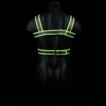 Стильная портупея Body Harness с неоновым эффектом - размер L-XL