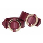 Бордовые наручники Halo Wrist & Ankle Cuffs