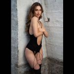 Роскошный боди-комбинезон Elara VII Bodystocking with Open Cups