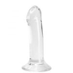 Прозрачный фаллоимитатор на присоске Valiant Jelly Dildo - 18 см.