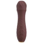 Коричневый вибратор-жезл Hazel 01 - 14 см.