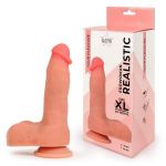 Телесный фаллоимитатор на присоске Erowoman Realistic