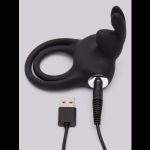 Черное эрекционное виброкольцо Happy Rabbit Cock Ring