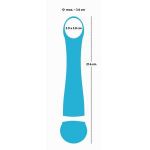 Бирюзовый вибромассажер с температурными режимами Hot n Cold Vibrator - 21,6 см.