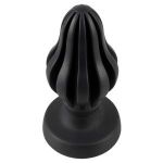 Черная анальная пробка Super Soft Butt Plug - 11,1 см.