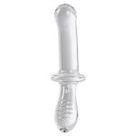 Прозрачный двусторонний стеклянный фаллоимитатор Satisfyer Double Crystal - 19,5 см.