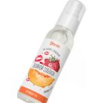 Съедобная гель-смазка Yovee «Двойной соблазн» с Д-пантенолом и вкусом клубники и дыни - 100 мл.