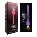 Фиолетовый вибромассажер Nipple Vibrator - 14,5 см.