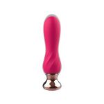 Розовый мини-вибратор Mini Vibrator с пультом ДУ - 12,5 см.