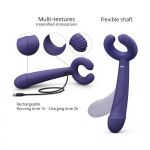 Темно-синий вибратор для пар Please Me Multi Vibrator
