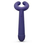 Темно-синий вибратор для пар Please Me Multi Vibrator