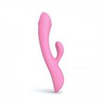 Розовый вибратор-кролик Bunny & Clyde - 22,5 см.