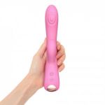 Розовый вибратор-кролик Bunny & Clyde - 22,5 см.