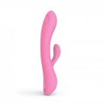 Розовый вибратор-кролик Bunny & Clyde - 22,5 см.