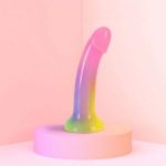 Фаллоимитатор из жидкого силикона Dildolls Stargazer - 17,6 см.