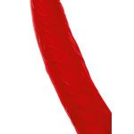 Красная насадка на пенис для двойного проникновения Black&Red - 16,5 см.