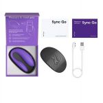 Фиолетовый вибромассажер для пар We-Vibe Sync Go