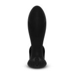 Черный анальный стимулятор с расширением и вибрацией Expand Plug - 10,5 см.