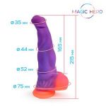 Светящийся в темноте фантаийный фаллоимитатор - 21,5 см.