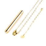 Золотистый вибромассажер-кулон Necklace Vibe