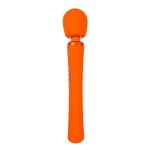 Оранжевый вибромассажер Vim Vibrating Wand - 31,3 см.