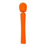 Оранжевый вибромассажер Vim Vibrating Wand - 31,3 см.