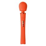 Оранжевый вибромассажер Vim Vibrating Wand - 31,3 см.