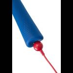 Синий вибромассажер Vim Vibrating Wand - 31,3 см.