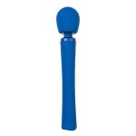 Синий вибромассажер Vim Vibrating Wand - 31,3 см.