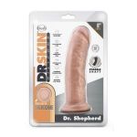 Телесный фаллоимитатор на присоске Dr. Shepherd - 20,3 см.