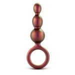 Массажер для анальной стимуляции цвета бронзы Matrix Beaded Loop Plug - 13,3 см.