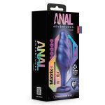 Фиолетовая анальная пробка с кристаллом-сердцем Matrix Bumped Bling Plug - 11,4 см.