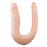 Телесный анально-вагинальный фаллоимитатор Dr. Double - 31,8 см.