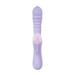 Сиреневый вибратор Spinny с функцией Up&Down - 23 см.