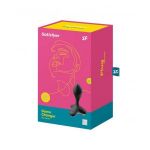 Черная анальная пробка с вибрацией Game Changer - 11,5 см.